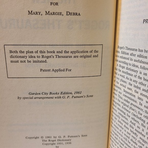 Vintage Roget's Thesaurus - Picture 4 of 5